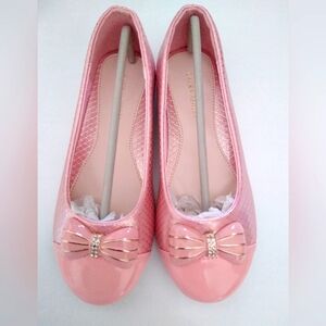 New Laura Ashley pink flats girls size 3